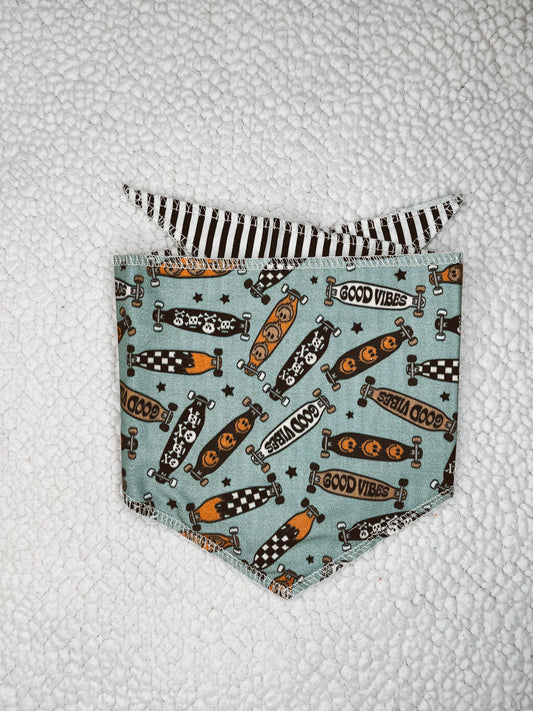 Skater Boy Tie Dog Bandana