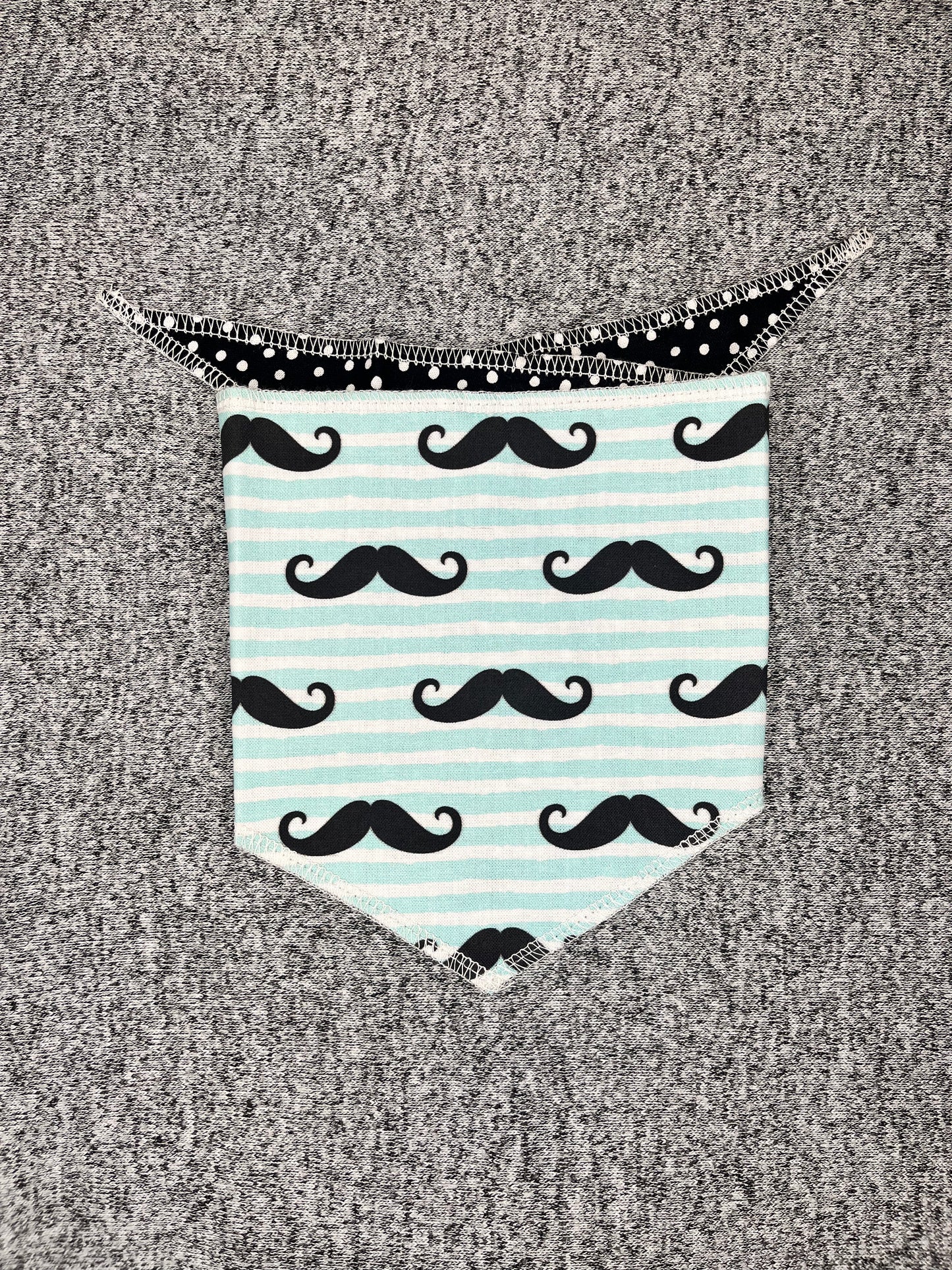 Mustache Tie Dog Bandana