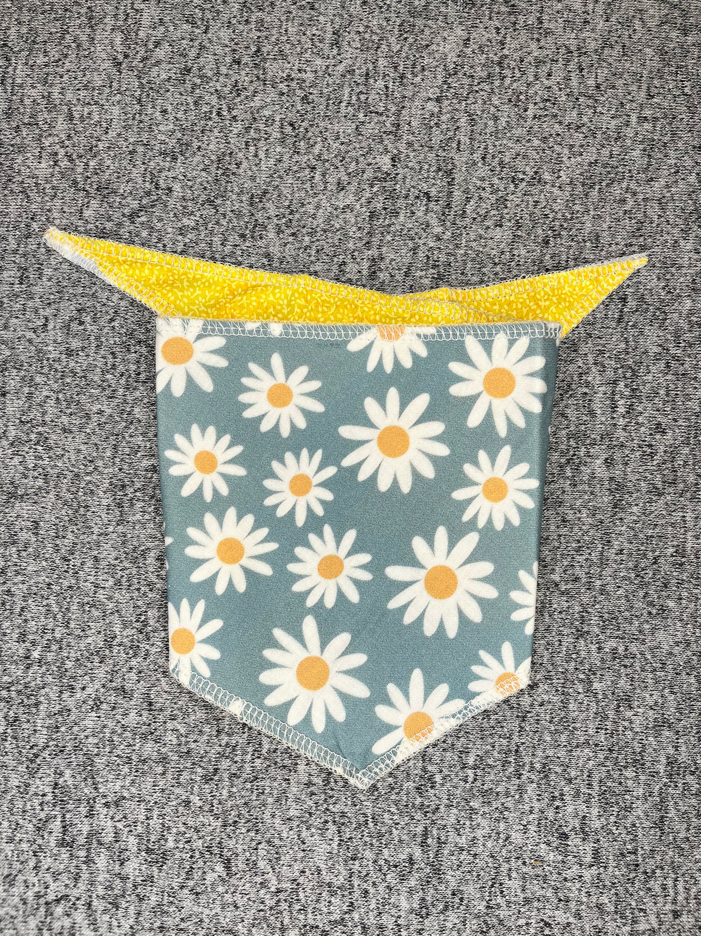 Blue Daisies Tie Dog Bandana