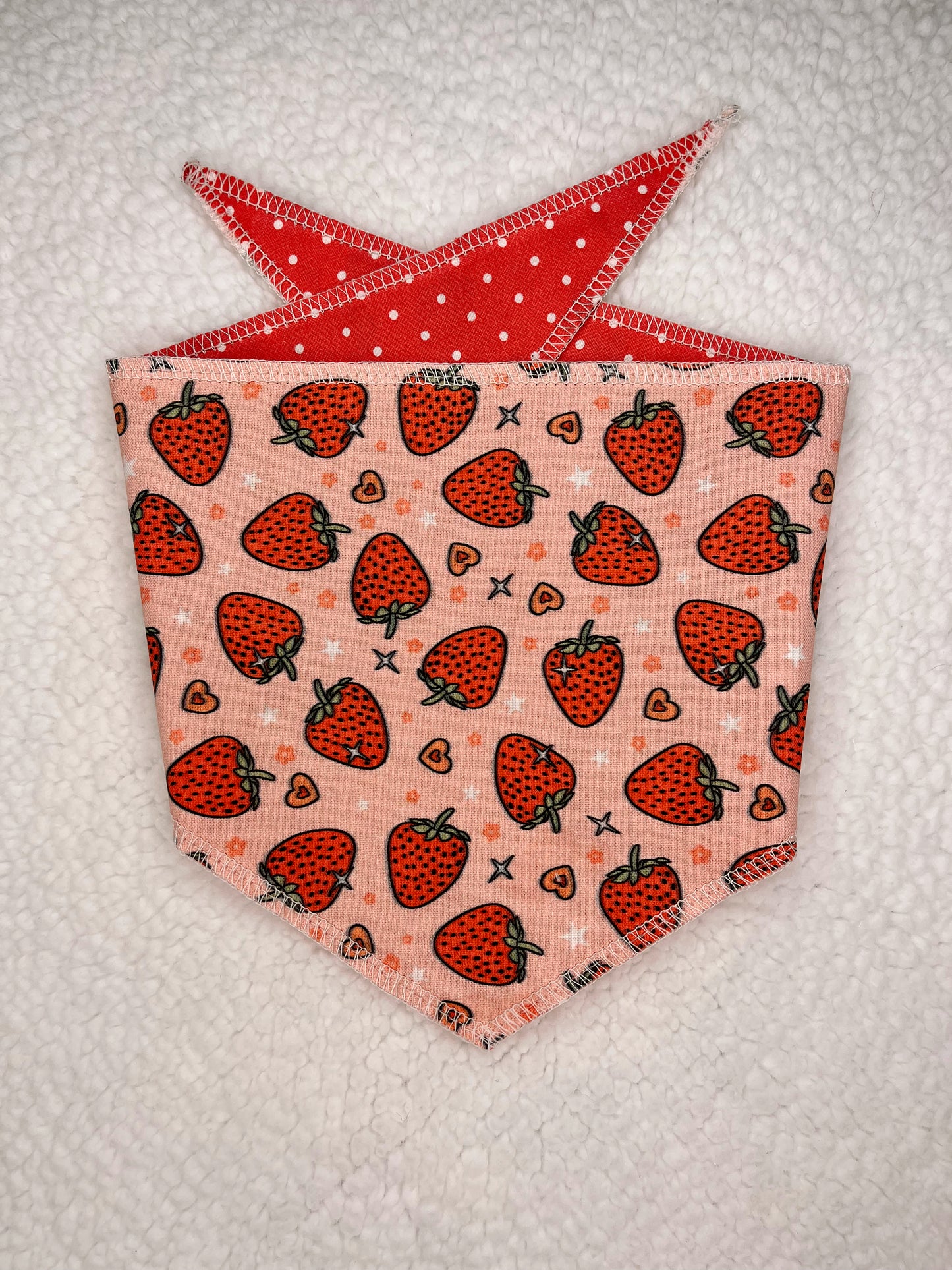 Berry Sweet Tie Dog Bandana